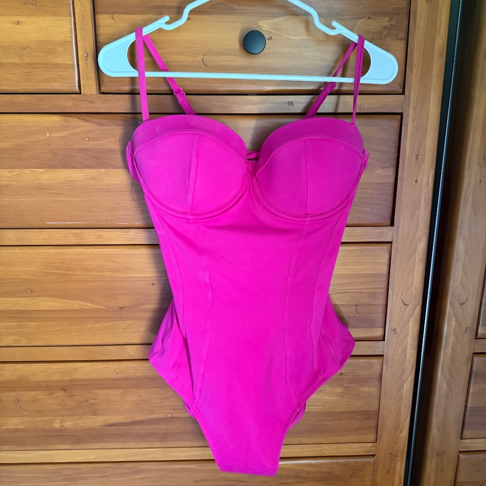 TA3 Bombshell One Piece Swimsuit | Hot Pink | Size L B/C Cup